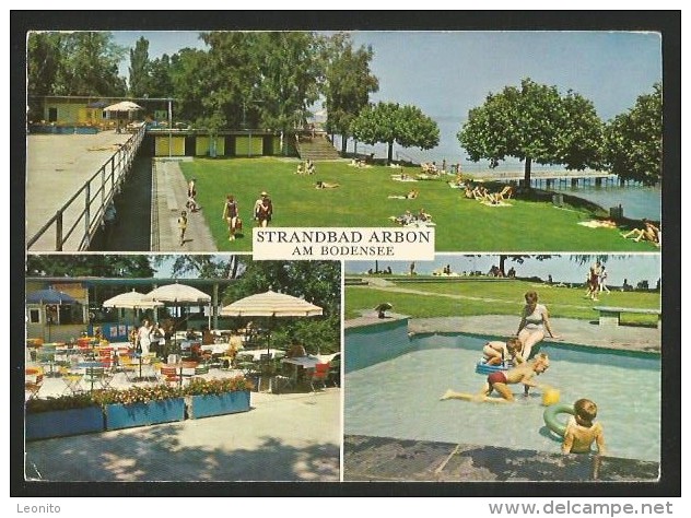 ARBON TG Bodensee Strandbad-Restaurant Campingplatz Frasnacht 1966 - Arbon