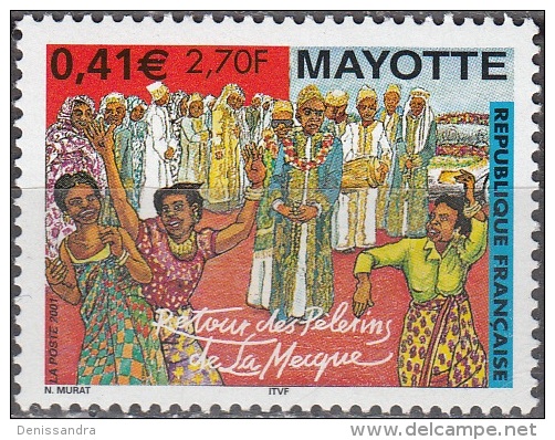 Mayotte 2001 Yvert 100 Neuf ** Cote (2015) 2.00 Euro Retour Des Pèlerins De La Mecque - Nuovi