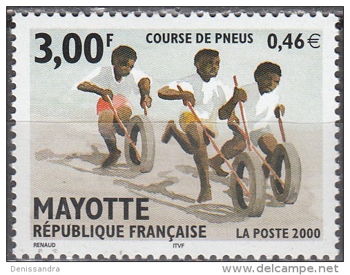 Mayotte 2000 Yvert 88 Neuf ** Cote (2015) 2.10 Euro Course De Pneus - Neufs