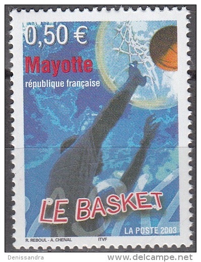 Mayotte 2003 Yvert 148 Neuf ** Cote (2015) 2.00 Euro Basket-ball - Nuovi