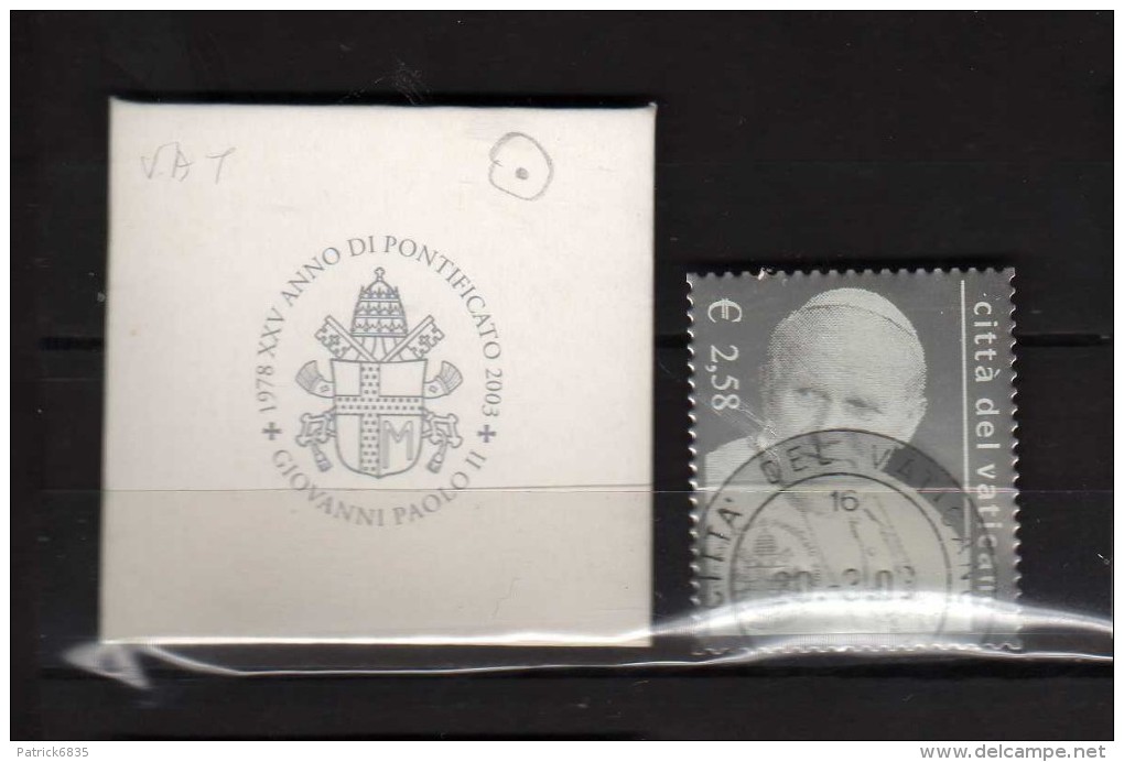 Vaticano ° - 2003 -  25° Anniversario Di Pontificato Di Giovanni Paolo II.  Timbrato 1° Giorno - Used Stamps