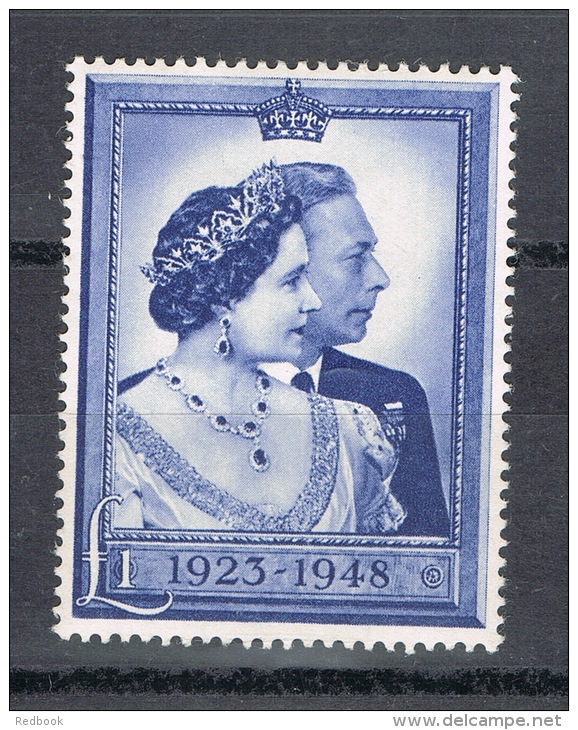 RB 1013 - GB KGVI 1948 &pound;1 Silver Wedding MNH Stamp - Ungebraucht