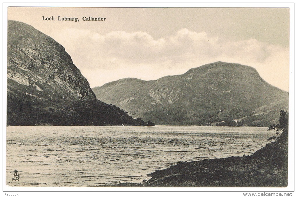 RB 1014 - Early Raphael Tuck Postcard - Loch Lubnaig - Perthshire Scotland - Perthshire