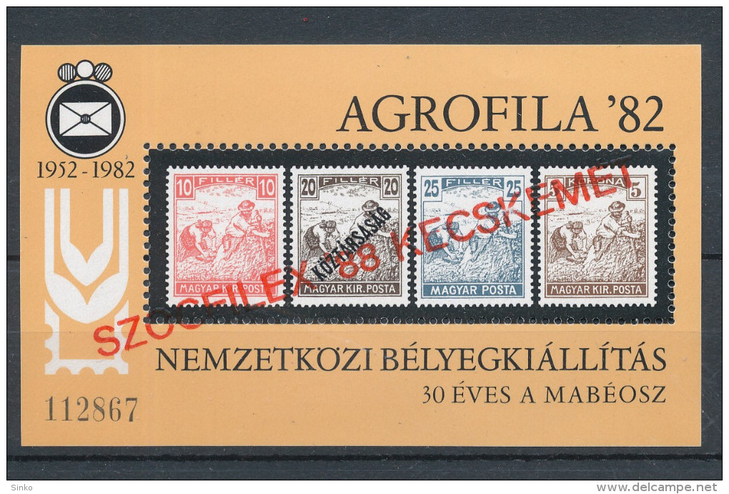 1988. Szocfilex - Commemorative Sheet :) - Commemorative Sheets