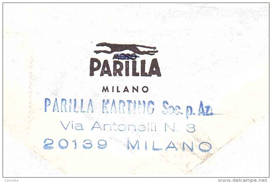 £50 MICHELANGIOLESCA + £15 SIRACUSANA X GERMANIA PARILLA MILANO - 1961-70: Storia Postale