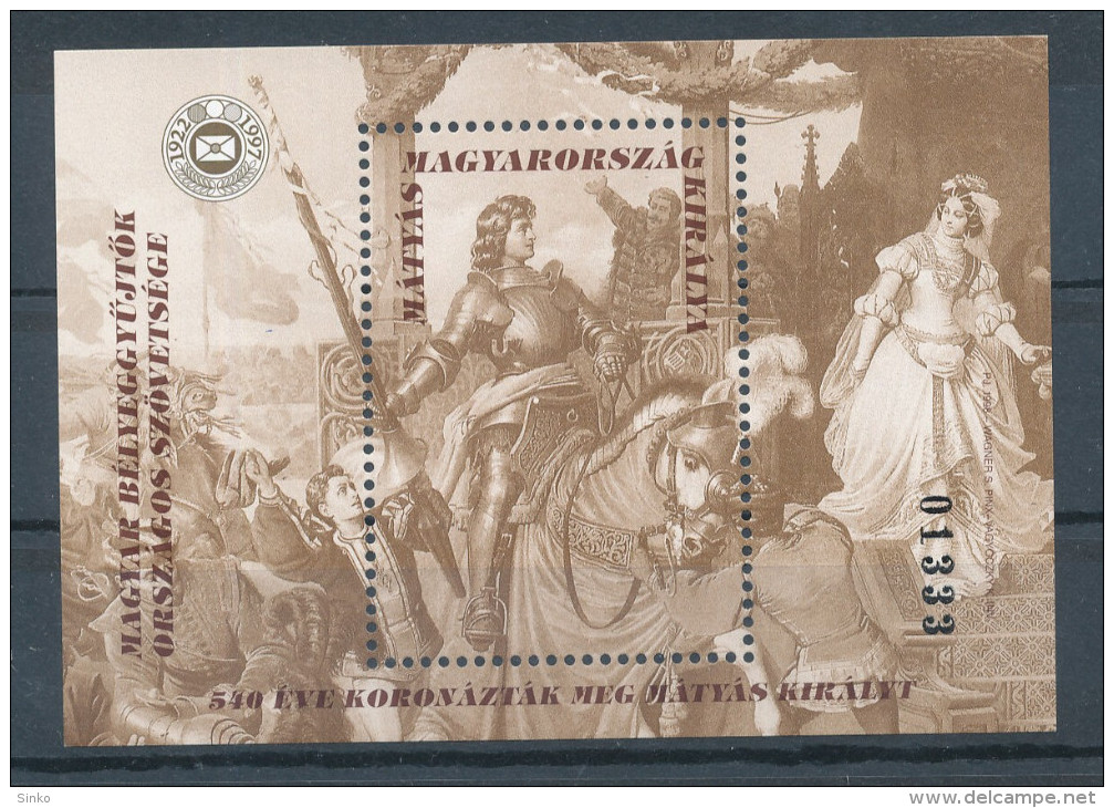 1998. King Matthias - Commemorative Sheet :) - Commemorative Sheets