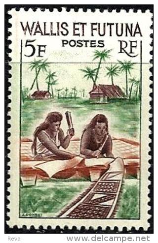 FRANCAISE WALLIS ET FUTUNA WOMAN PALM TREE SET OF 1 STAMP 5 FRANCS MINTLH 1970's SG162 READ DESCRIPTION !! - Unused Stamps