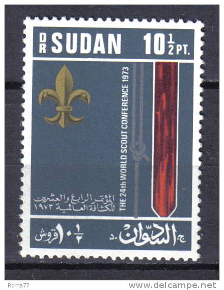 AP278 - SOUDAN 1974 ,  10 1/2 Pi . Yvert N. 271  ***  Scout - Sudan (1954-...)