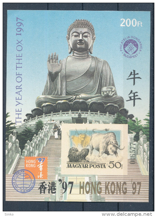 1997. Hong Kong - XI. Asian International Stamp Exhibition - Commemorative Sheet :) - Herdenkingsblaadjes