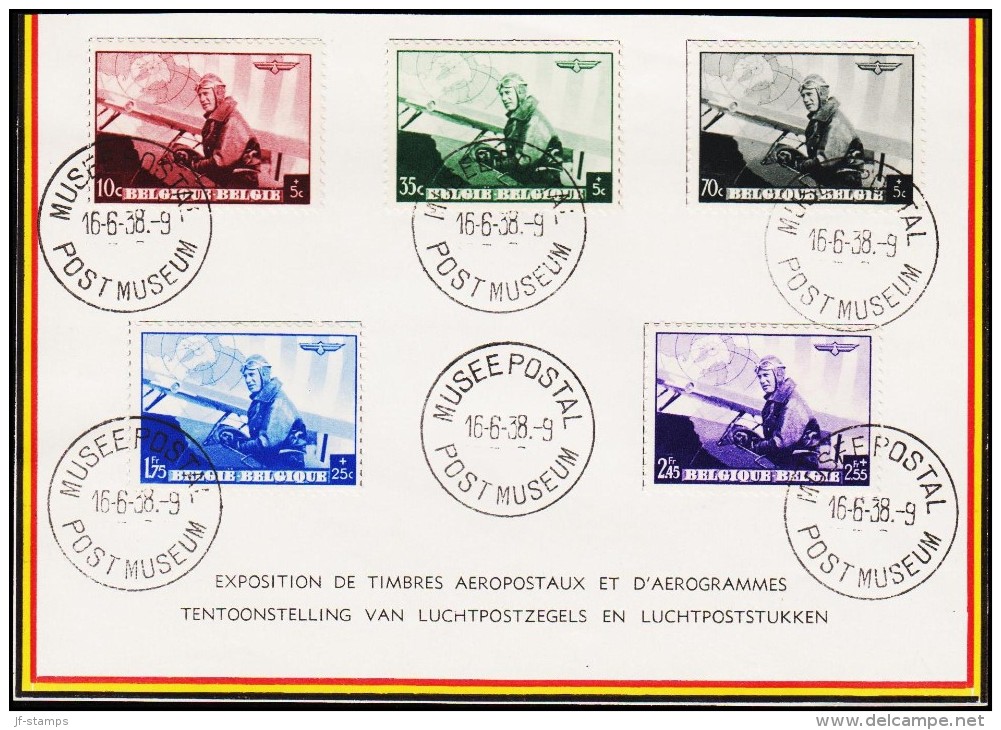 1938. AIR MAIL 5 EX. MUSEE POSTAL POSTMUSEUM 16-6-38.  (Michel: 466-470) - JF123743 - Sonstige & Ohne Zuordnung