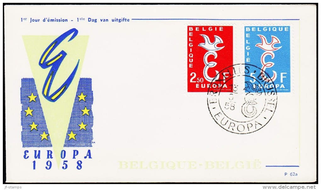1958. EUROPA FDC 13.9.58.  (Michel: 1117-1118) - JF125130 - Ohne Zuordnung