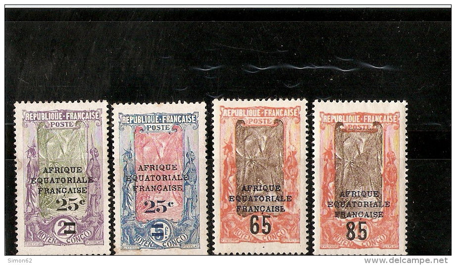 CONGO FRANCAIS N° 89/92   NEUF *     DE 1925 - Unused Stamps