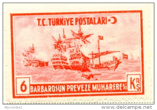 TURKEY  -  1941  Barbarossa  6k  Mounted/Hinged Mint - Unused Stamps