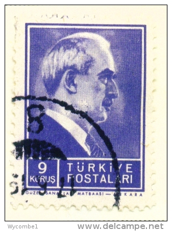 TURKEY  -  1942  President Inonu  9k  Used As Scan - Oblitérés