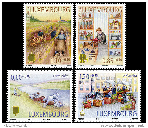 Luxemburg / Luxembourg - MNH / Postfris - Complete Set Vroegere Ambachten 2012 - Unused Stamps