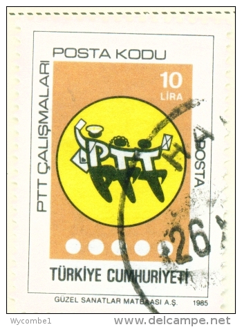 TURKEY  -  1985  Post Codes  10l  Used As Scan - Used Stamps