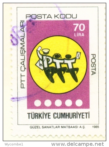 TURKEY  -  1985  Post Codes  70l  Used As Scan - Used Stamps