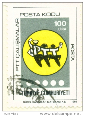 TURKEY  -  1985  Post Codes  100l  Used As Scan - Usados