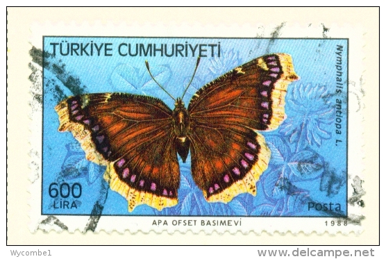TURKEY  -  1988  Butterflies  600l  Used As Scan - Usados
