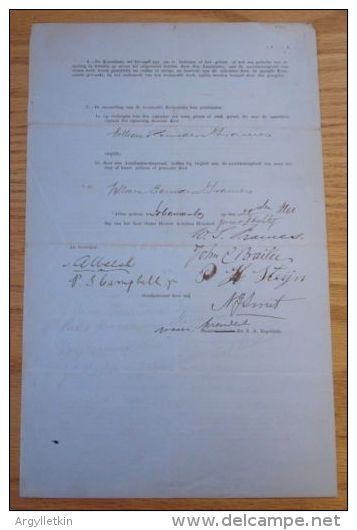 BOER WAR GENERAL NICOLAAS JACOBUS SMIT ACTING STATE PRESIDENT OF Z.A.R.1887 - Historical Documents