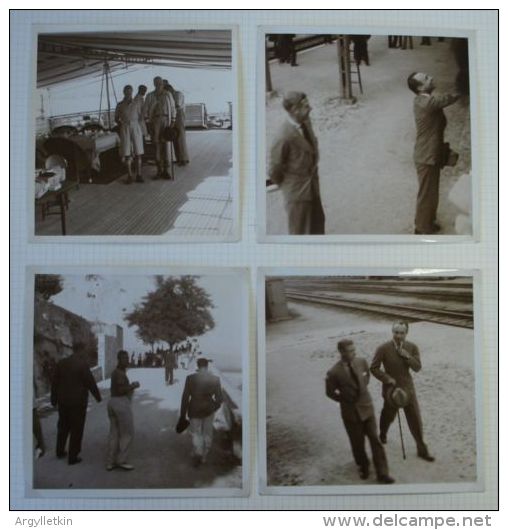 UNPUBLISHED PHOTOS EDWARD VIII KING PAUL I YUGOSLAVIA 1936 ON YACHT NAHLIN - Personalidades Famosas