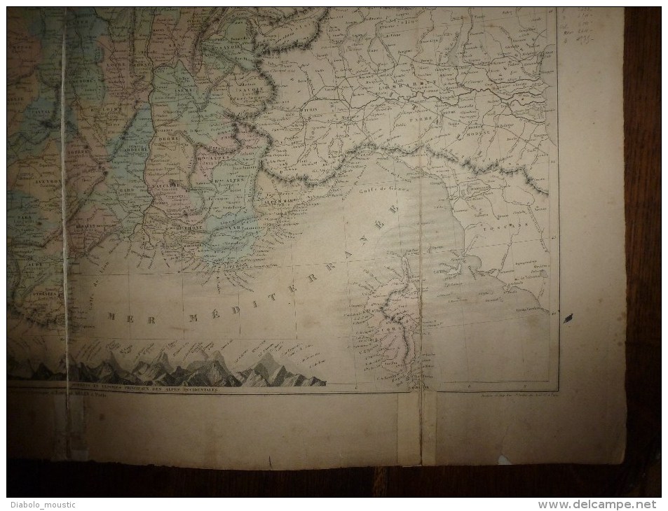 1850 ? CARTE Physique Et Politique De La FRANCE Par Drioux Et Leroy - Autres & Non Classés