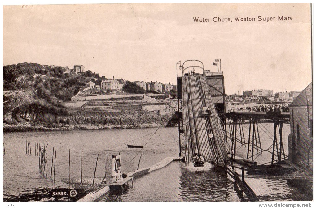 WATER CHUTE WESTON-SUPER-MARE CARTE GLACEE - Weston-Super-Mare