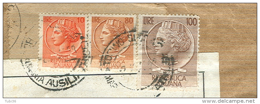 PIEGO LIBRI, £. 190, IN TARIFFA RIDOTTA EDITORIALE RACCOMANDATA , ASSEGNO RIDOTTO EDITORIALE, 1958, 3 TARIFFE RIDOTTE - 1946-60: Storia Postale