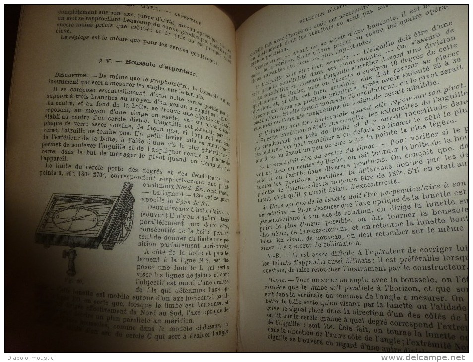 1903 Aide-Mémoire des Conducteurs des Ponts et Chaussées ,  Agents Voyers , etc   par J. Eug. Petit., Editeur Beranger