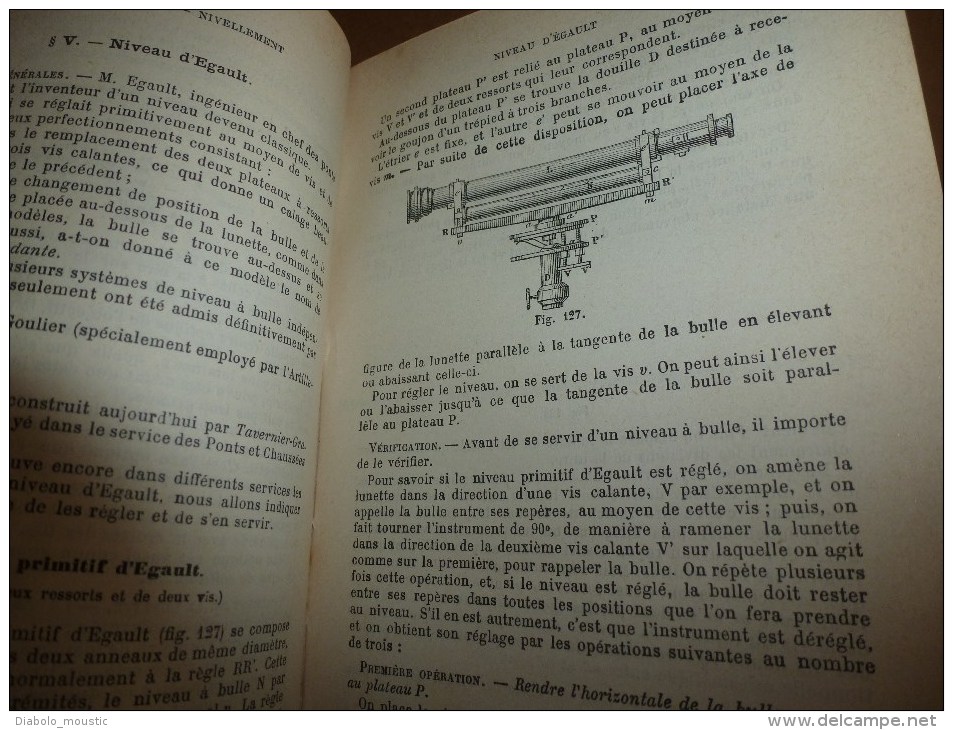 1903 Aide-Mémoire des Conducteurs des Ponts et Chaussées ,  Agents Voyers , etc   par J. Eug. Petit., Editeur Beranger