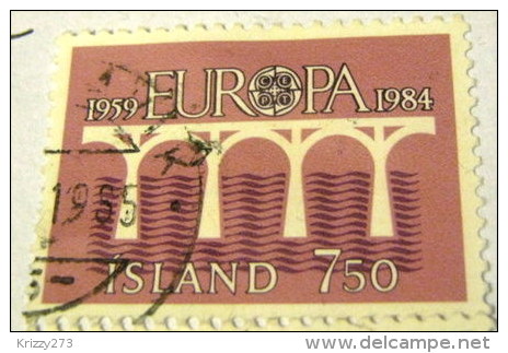 Iceland 1984 Europa CEPT 7.50kr - Used - Oblitérés