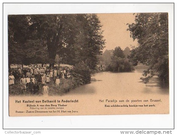 Belgium Het Kasteel Van Bethanie Te Anderlecht Children Girl Horphan Carte Postale Vintage Postcard Cpa Ak (W4_532) - Anderlecht