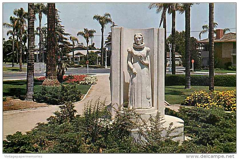 235859-California, Anaheim, City Park, Madame Helena Modjeska Statue, G.E. Watson Photo By Golden West No S-32726 - Anaheim