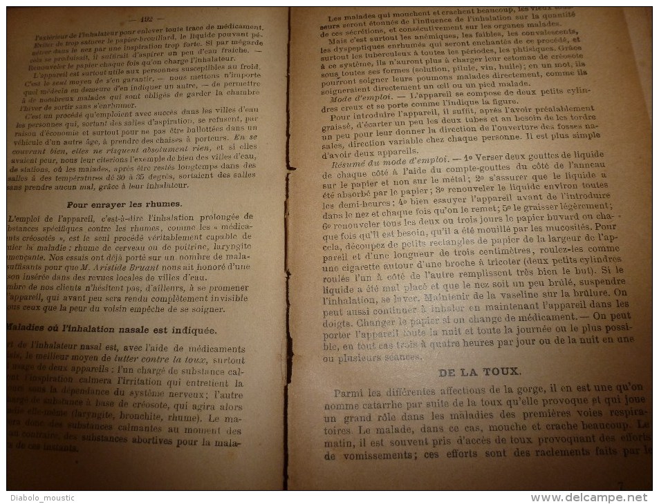 vers 1900  La médecine naturelle et normale par Dr Madeuf, Dr Carillon et Dr Rahon avec plantes coloriées