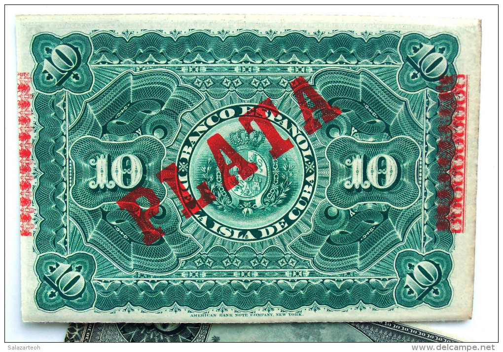 10 Pesos Fuertes, 15 De Mayo, 1896, Del "Banco Español De La Isla De Cuba" Era Colonial, AUNC. - Cuba