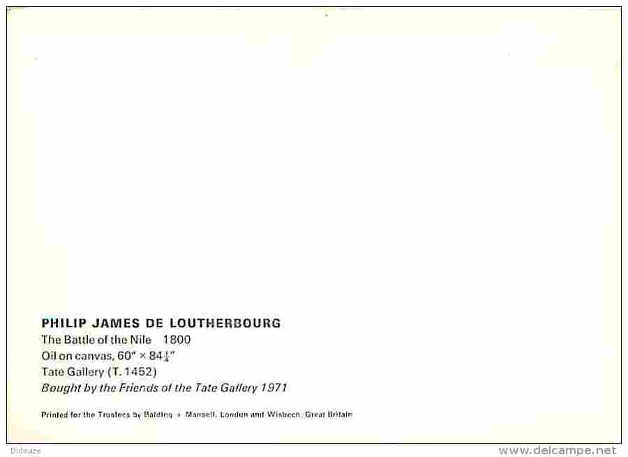 Art - Peinture - Philip James De Loutherbourg - The Battle Of The Nile - Voir Scans Recto-Verso - Peintures & Tableaux