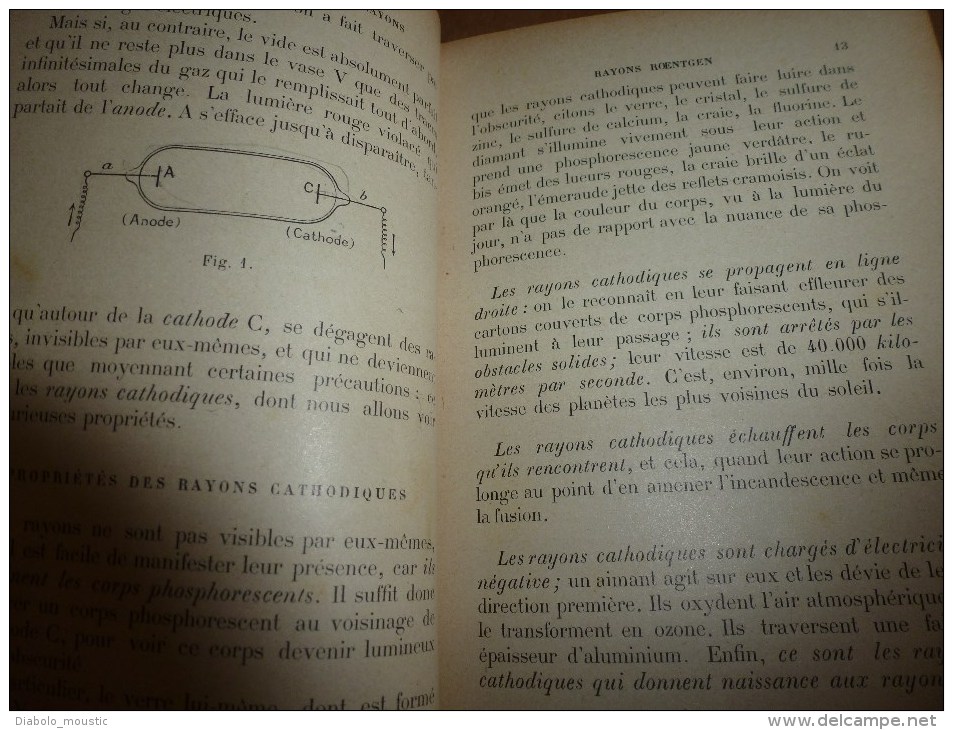 Le RADIUM et les nouveaux rayons, photos (Becquerel,Mme et Mr Curie, Rutherford , Ramsay