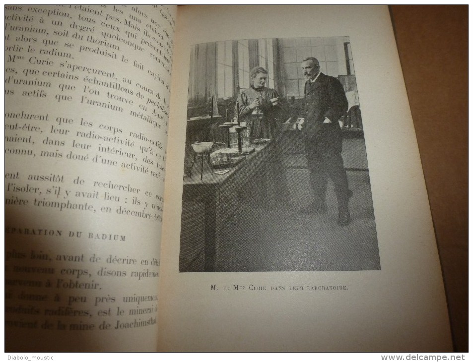 Le RADIUM et les nouveaux rayons, photos (Becquerel,Mme et Mr Curie, Rutherford , Ramsay