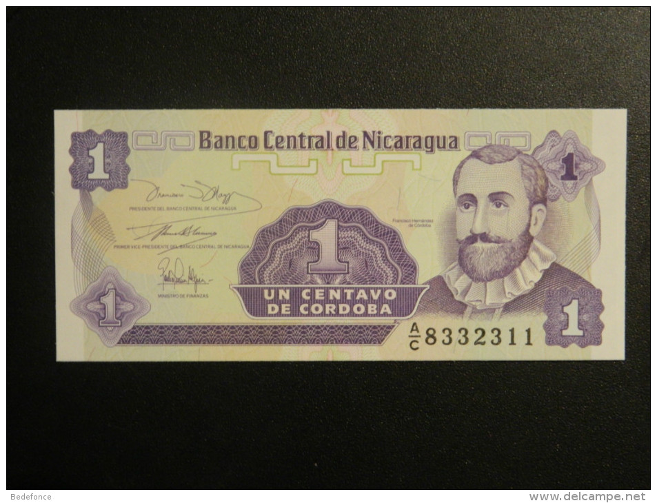 Billet - Nicaragua - Valeur Faciale : 1 Centavo - Type De Cordoba - Jamais Circulé - Nicaragua