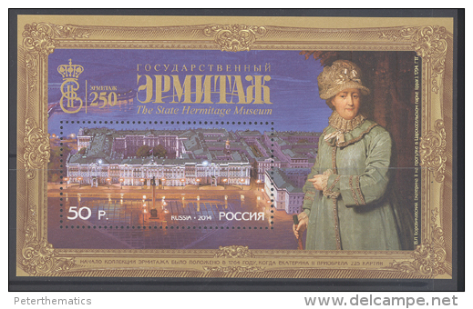 RUSSIA , 2014 , MNH,HERMITAGE MUSEUM, KATHERINE THE GREAT,  S/SHEET - Other & Unclassified