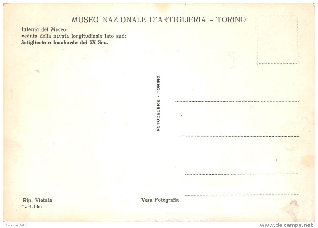 02997  "TORINO -  MUSEO NAZIONALE  D´ARTIGLIERIA". CARTOLINA ORIGINALE. NON SPEDITA. - Musées