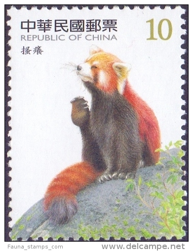 Taiwan - Red Panda, Set Of 4 Stamps, MINT, 2007 - Bears