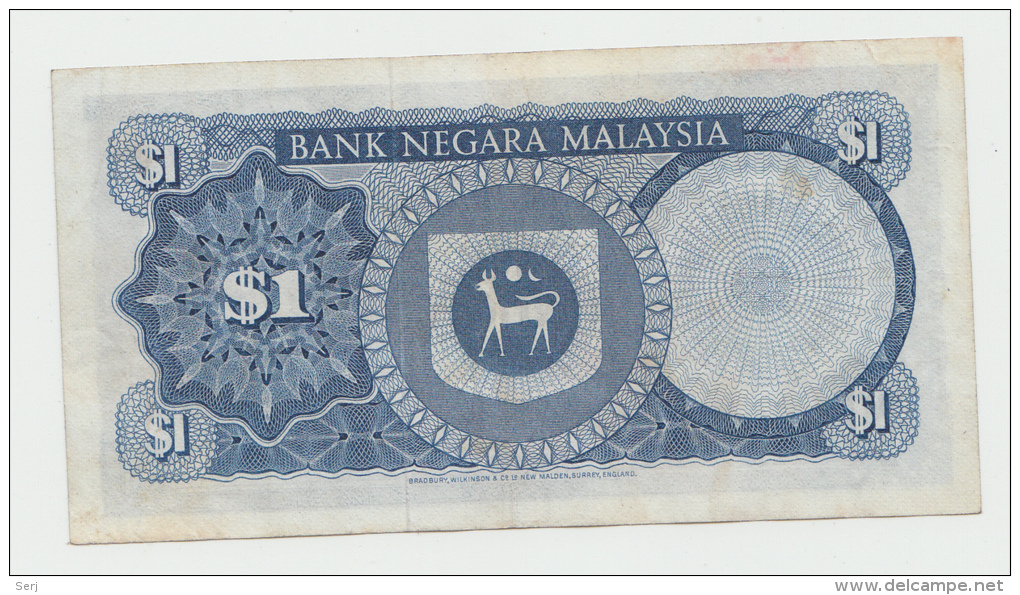 Malaysia 1 Ringgit 1967 - 1972 VF+ P 1a - Malaysia