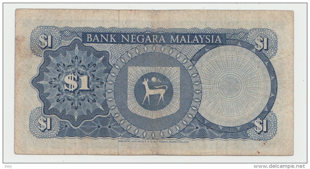 Malaysia 1 Ringgit 1967 - 1972 VF P 1a - Malaysia