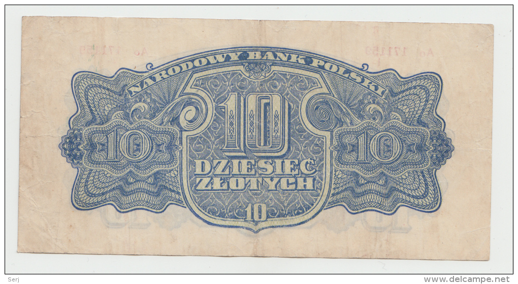 Poland 10 Zlotych 1944 AVF+ Pick 111 - Poland