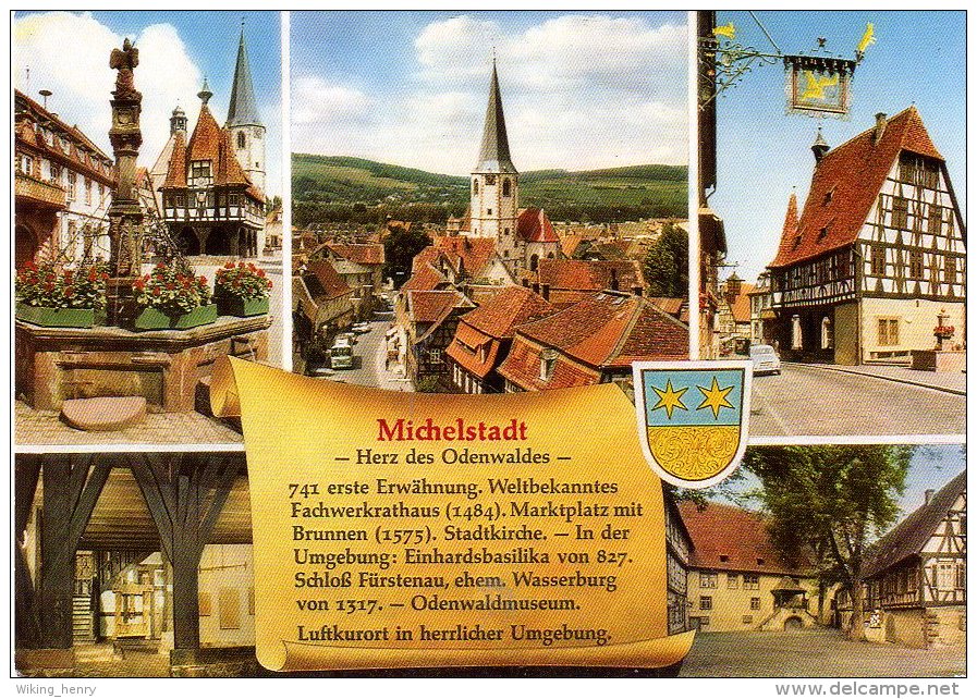 Michelstadt - Mehrbildkarte 5  Mit Chronik - Michelstadt