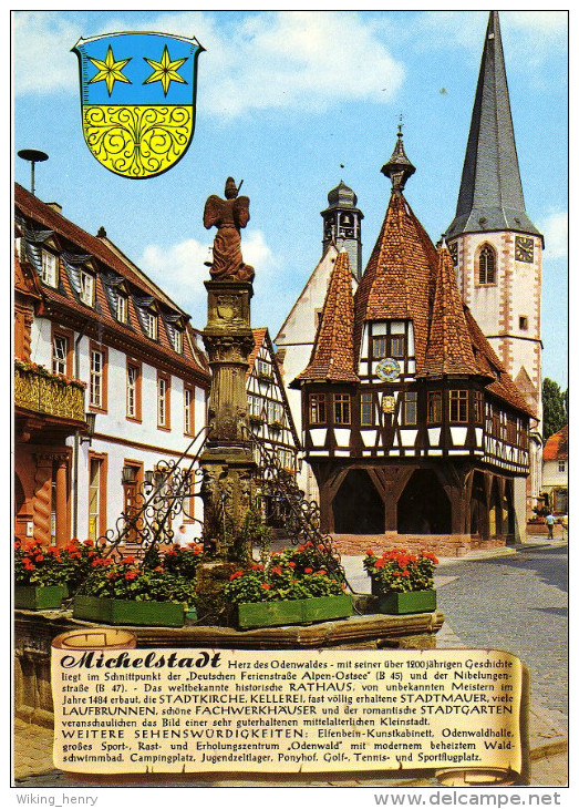 Michelstadt - Ortsansicht 2  Mit Chronik - Michelstadt