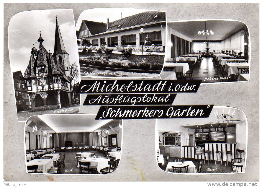 Michelstadt - S/w Ausflugslokal Schmerkers Garten 1 - Michelstadt