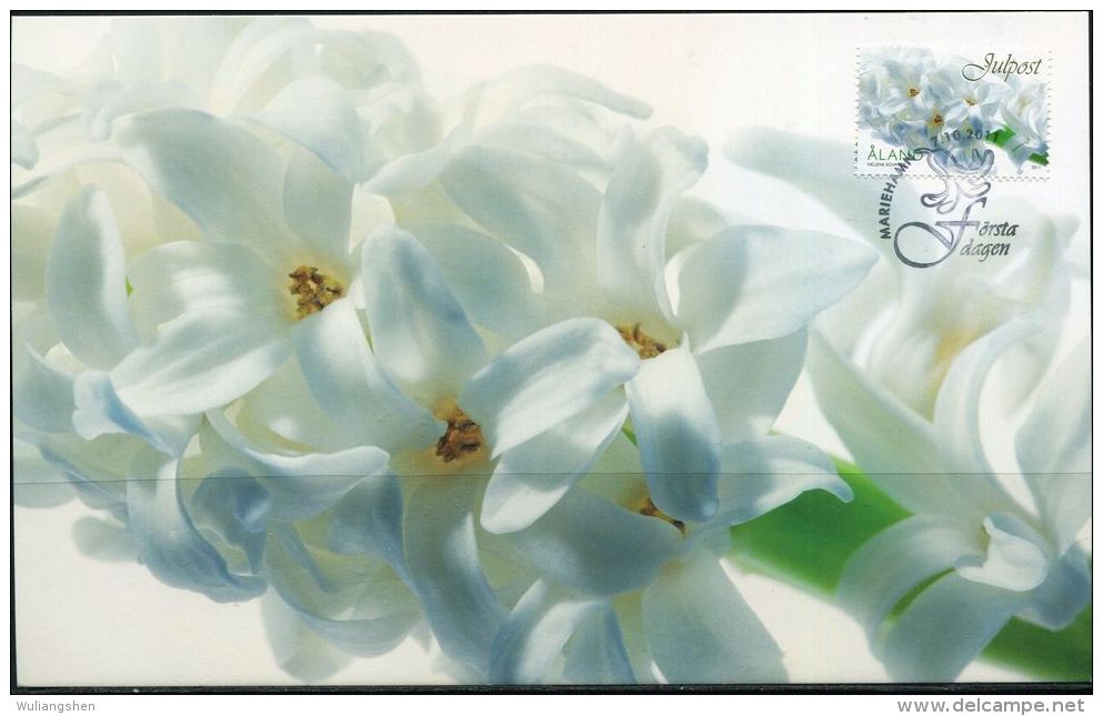 PA1416 Oran 2011 Flowers Maximum Card MNH - Aland