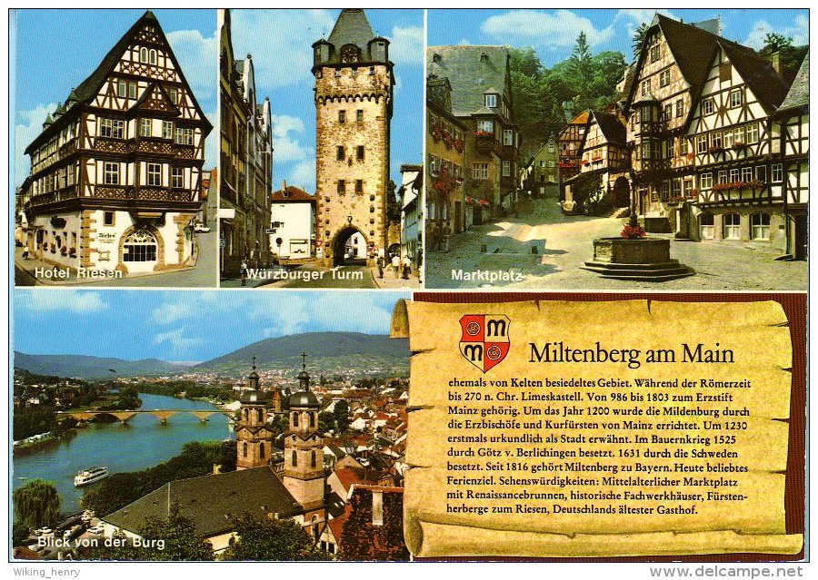 Miltenberg - Mehrbildkarte 8  Mit Chronik - Miltenberg A. Main